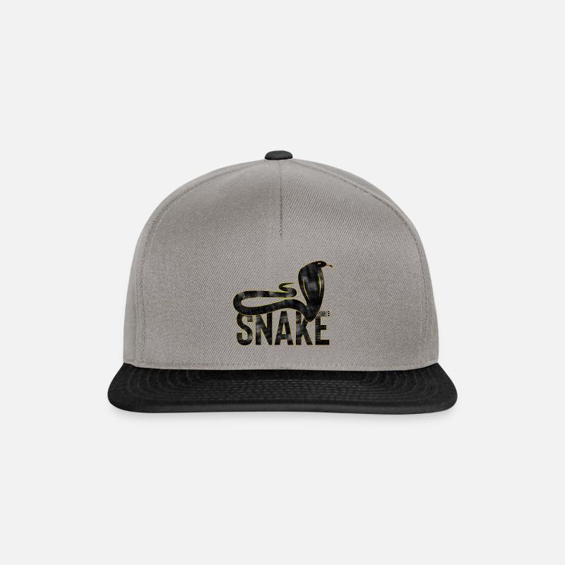 Snake,Snake - Snapback Cap - graphite/black