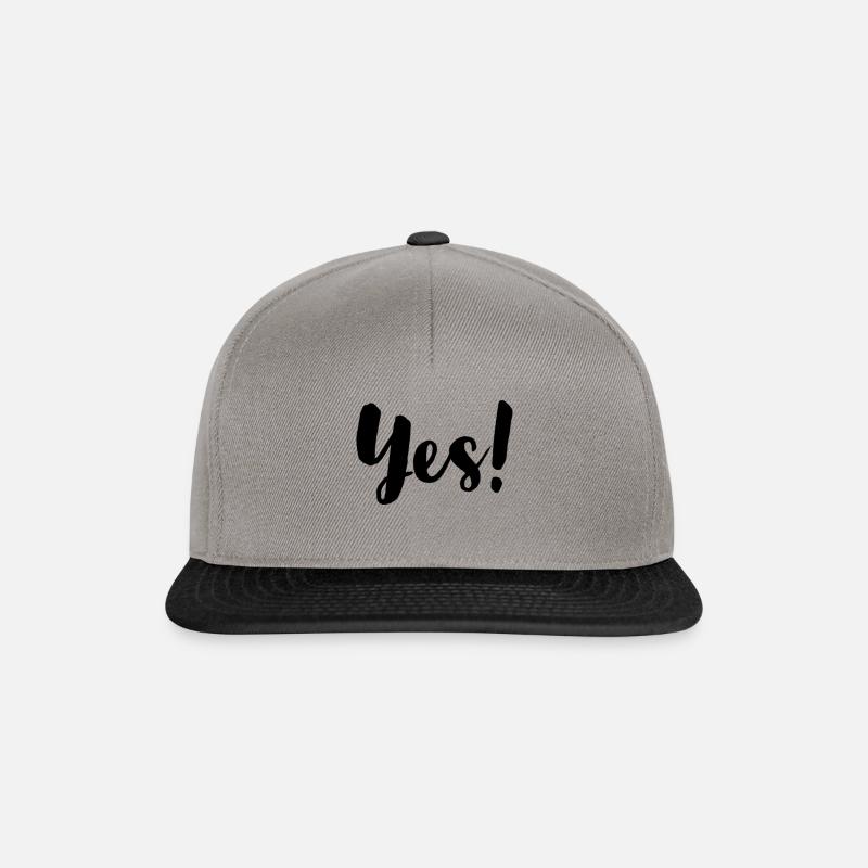 Yes! - Snapback Cap - Graphit/Schwarz