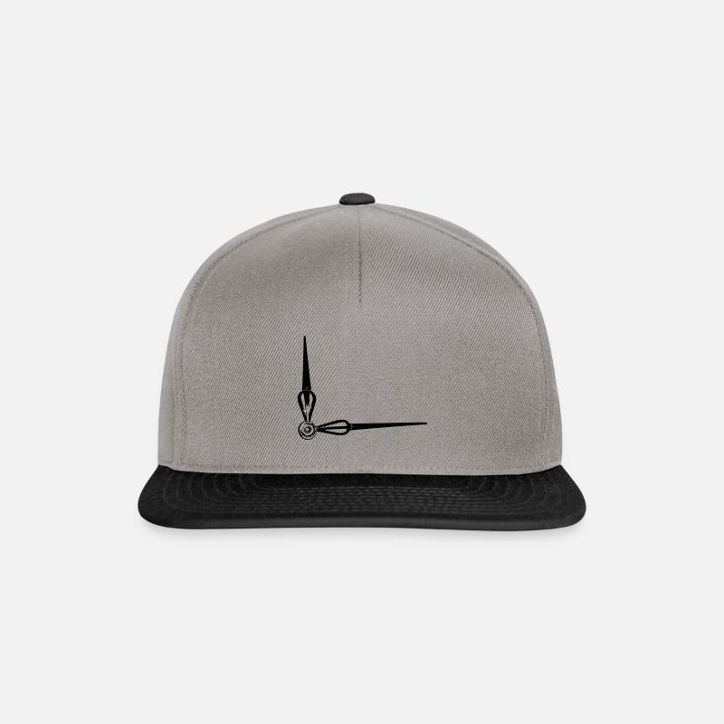 Uhr - Snapback Cap - Graphit/Schwarz