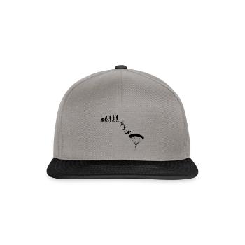 Parachute Springer Development Evolution black - Snapback Cap - graphite/black - Front