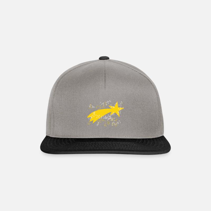 Sternschnuppe - Snapback Cap - Graphit/Schwarz
