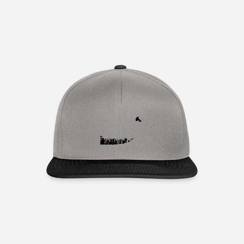 skateboarder - Casquette snapback - gris graphite/noir