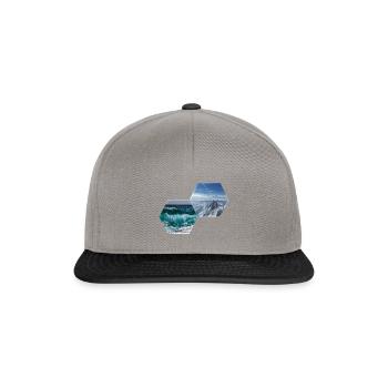 Sea and Summit. - The Hexagons - Casquette snapback - gris graphite/noir - Devant