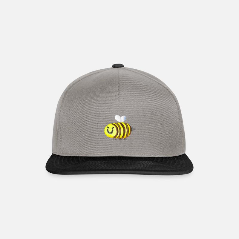 Evil bee - Snapback Cap - graphite/black
