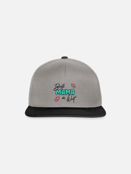 Beste Mama - Snapback Cap - Graphit/Schwarz