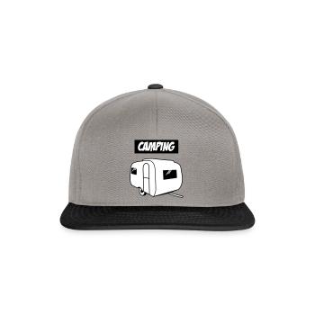 Camping - Snapback Cap - Graphit/Schwarz - Vorne