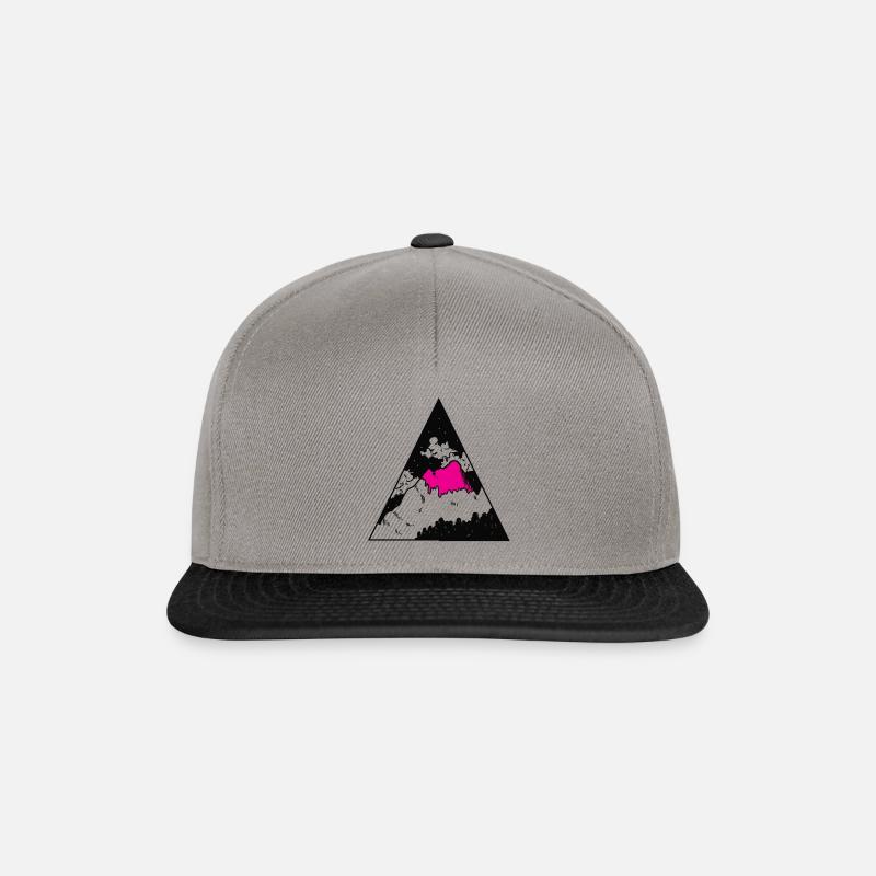 berg - Snapback Cap - Graphit/Schwarz