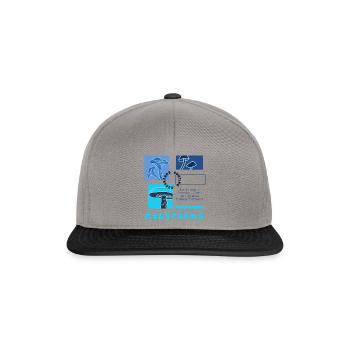 Mushroom Hunting Ironic Quote Nature - Snapback Cap - graphite/black - Front