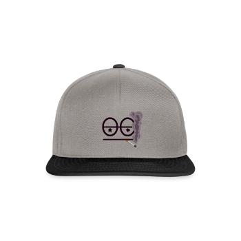 Logo fumeur - Casquette snapback - gris graphite/noir - Devant