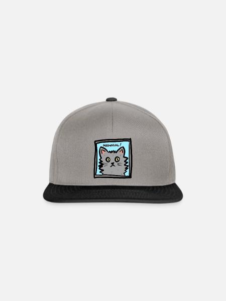 Meowniac! - Snapback Cap - Graphit/Schwarz