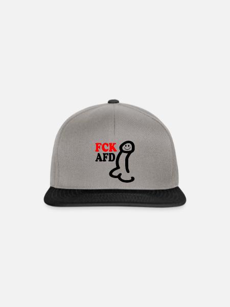 Fck afd penis - Snapback Cap - Graphit/Schwarz