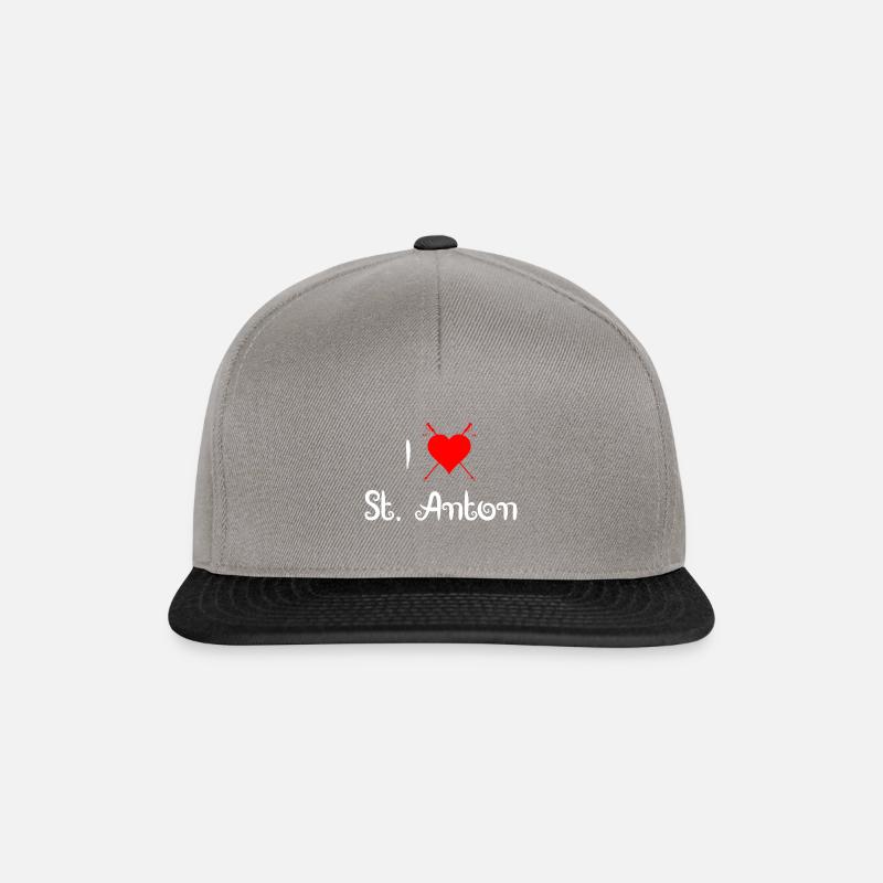 St. Anton - Snapback Cap - Graphit/Schwarz