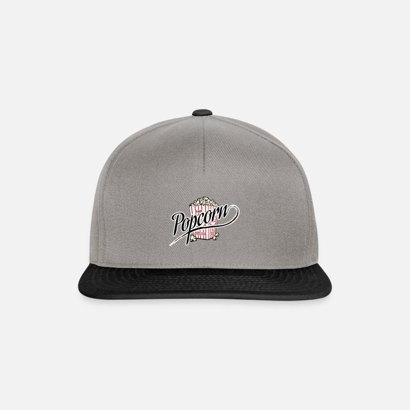 Popcorn - Snapback Cap - Graphit/Schwarz
