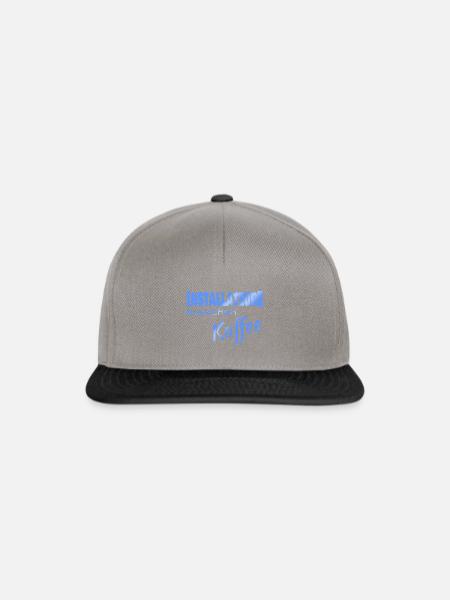 Installateur - Snapback Cap - Graphit/Schwarz
