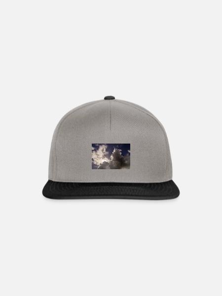 Himmel und Wolken - Snapback Cap - Graphit/Schwarz
