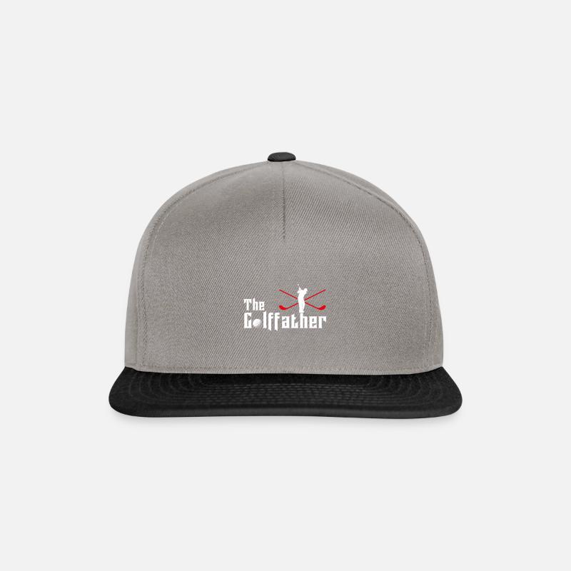 Golf golfen Golfplatz Pate Opa Weihnachts Geschenk - Snapback Cap - Graphit/Schwarz