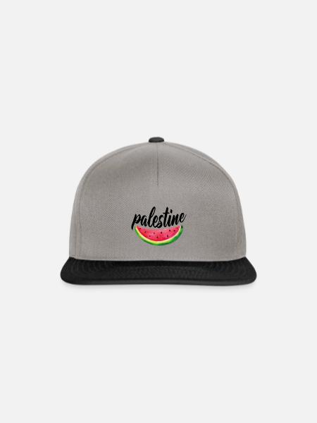 Palestine melon - Snapback Cap - Graphit/Schwarz