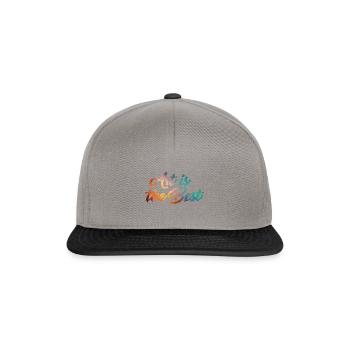 L'art est le meilleur - Casquette snapback - gris graphite/noir - Devant