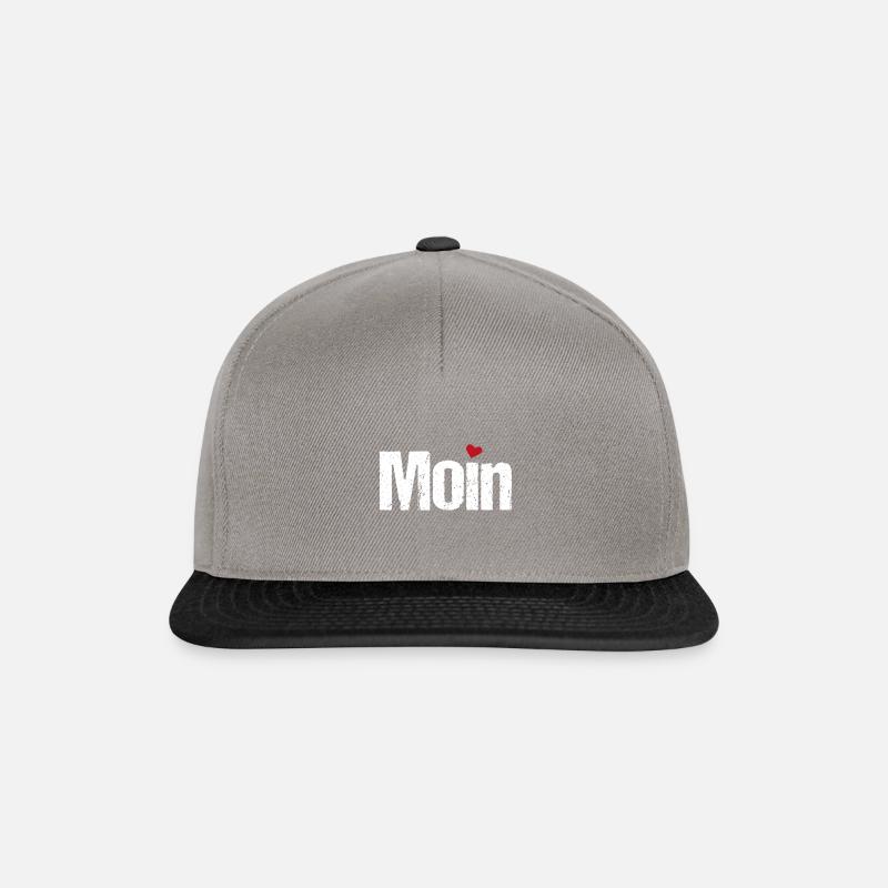 Moin Herz - Snapback Cap - Graphit/Schwarz