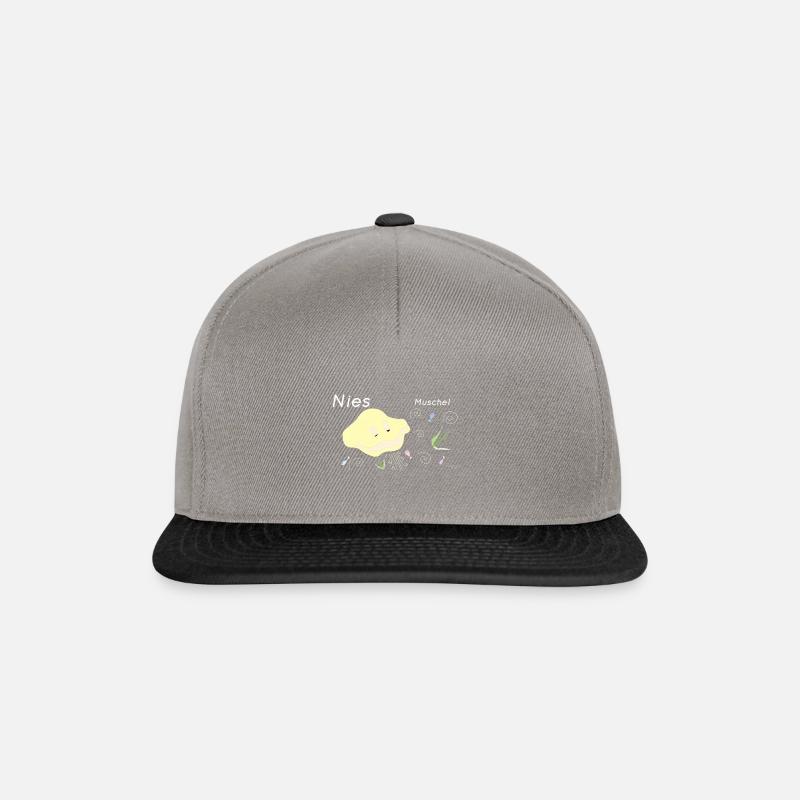 Nies Muschel - Snapback Cap - Graphit/Schwarz
