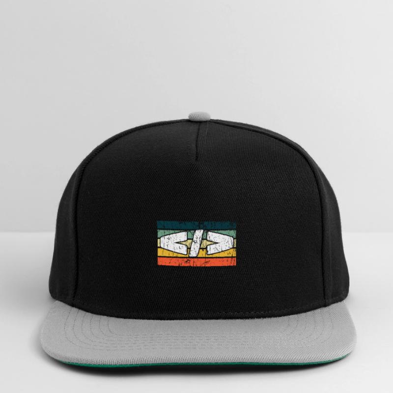 Retro Web Developer Programmer Coding Snapback Cap