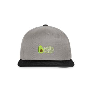 Funny Cado Its Just Water Weight - Snapback Cap - Graphit/Schwarz - Vorne