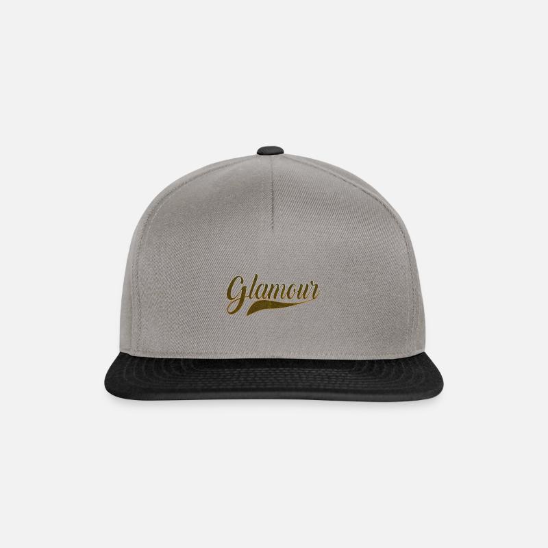Glitzer Glamour Geschenk Idee Spruch - Snapback Cap - Graphit/Schwarz