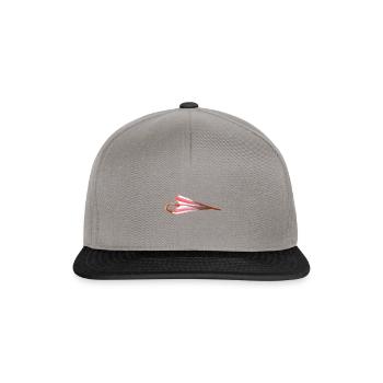 Regenschirm Aquarell - Snapback Cap - Graphit/Schwarz - Vorne