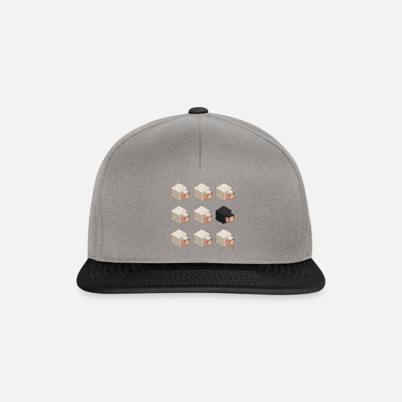 Stand out - Snapback Cap - graphite/black