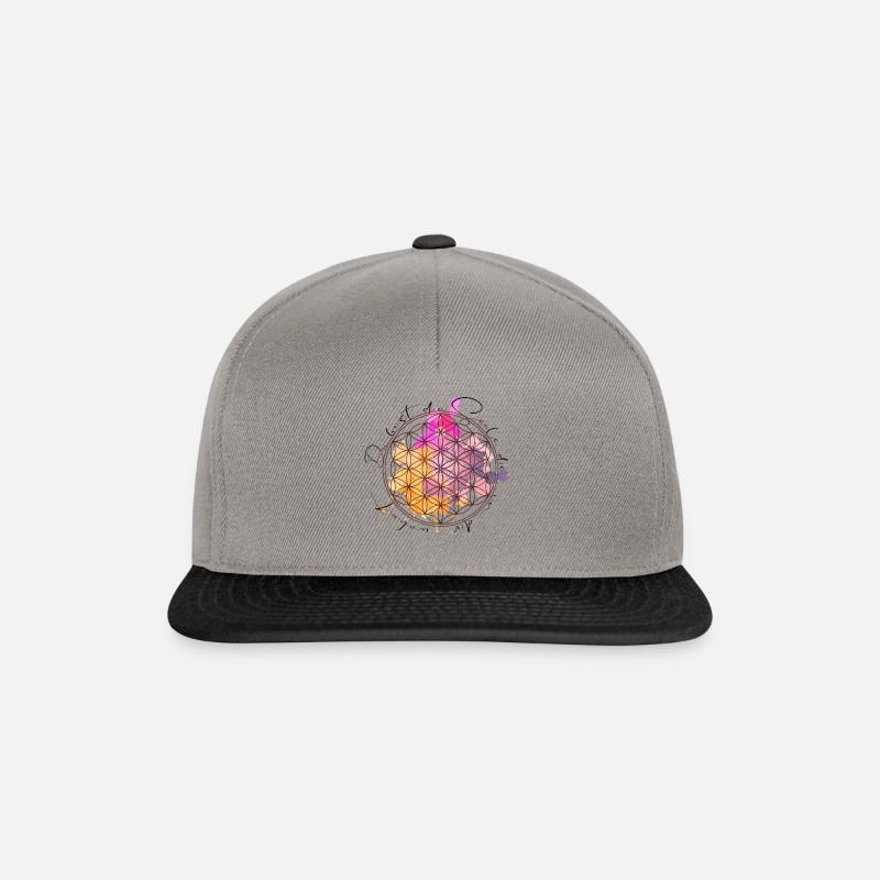 Fleur de vie - Casquette snapback - gris graphite/noir