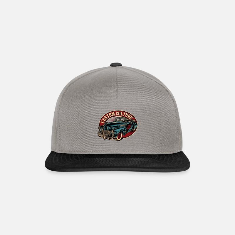 Vintage Auto Retro - Snapback Cap - Graphit/Schwarz
