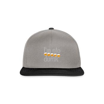 I am not drunk - Snapback Cap - graphite/black - Front