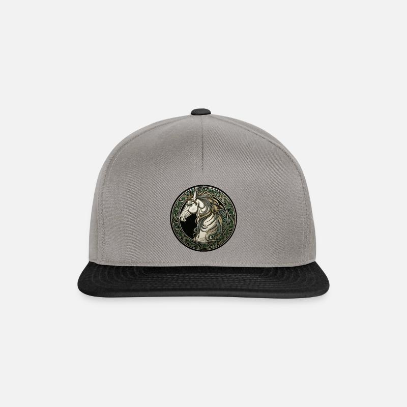 Celtic Unicorn - Snapback Cap - graphite/black