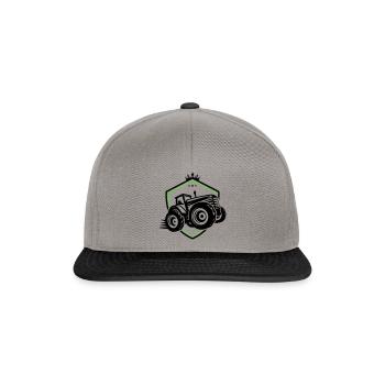 Tractor Silhouette Agriculture - Snapback Cap - graphite/black - Front