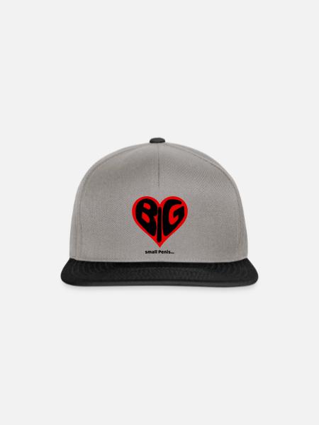 BIG HEART SMALL PENIS - Snapback Cap - Graphit/Schwarz