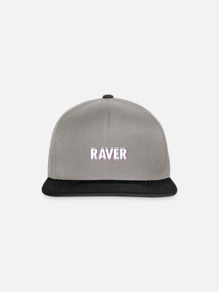 Raver - Snapback Cap - Graphit/Schwarz