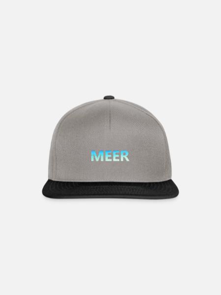 Meer - Snapback Cap - Graphit/Schwarz