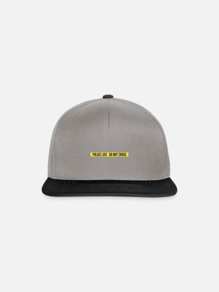 Police line do not cross - Snapback Cap - Graphit/Schwarz