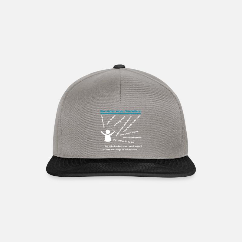 Die Leiden eines Chorleiters: Musiker Dirigenten - Snapback Cap - Graphit/Schwarz