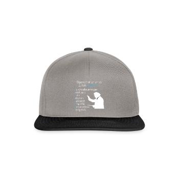 Eigenschaften eines Dirigenten Chorleiter Chor - Snapback Cap - Graphit/Schwarz - Vorne