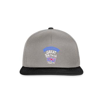 Faire à nouveau cadeau de l'Amérique Grande-Bretagne - Casquette snapback - gris graphite/noir - Devant