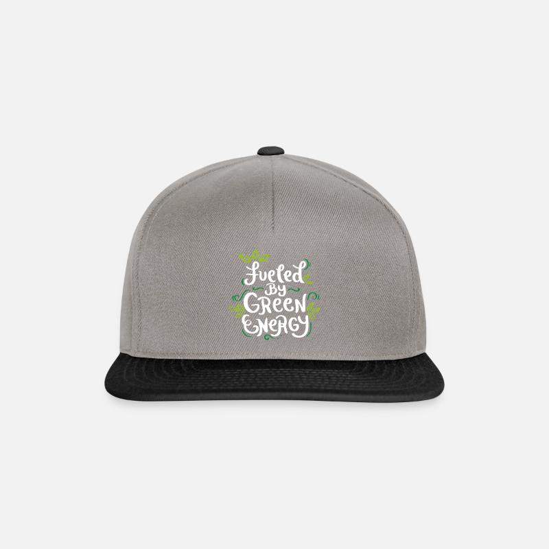 Getankt durch grünes Energie-Geschenk - Snapback Cap - Graphit/Schwarz