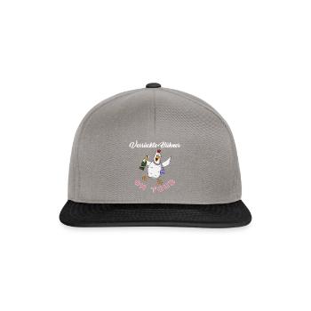Verrückte Hühner on Tour Geschenk - Snapback Cap - Graphit/Schwarz - Vorne