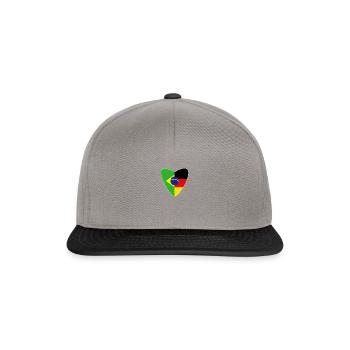 Brazil Germany Flag Brazilian Gift - Snapback Cap - graphite/black - Front