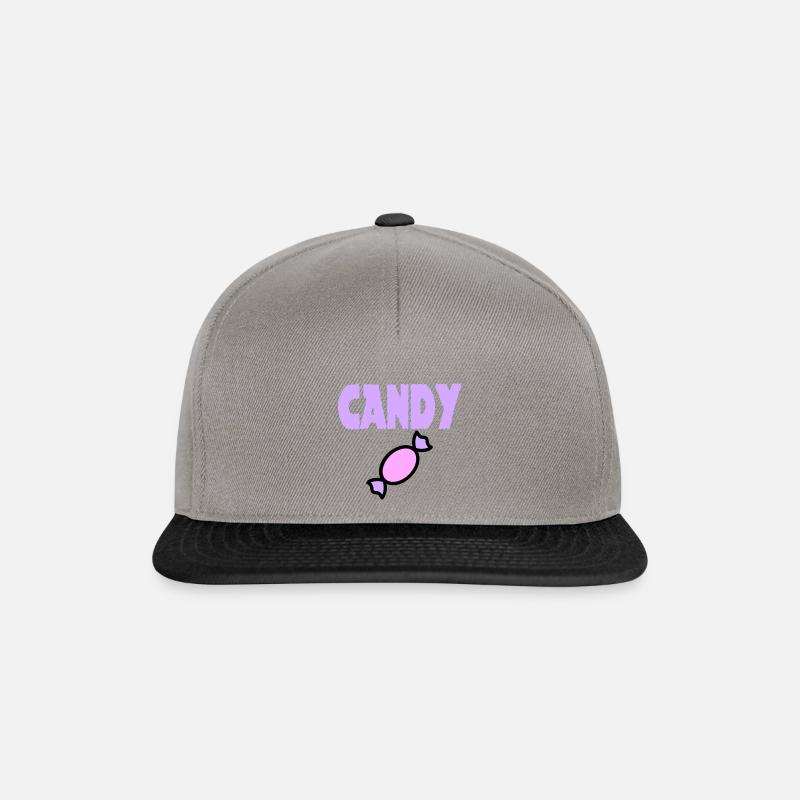 candy bonbon-Süßigkeit - Snapback Cap - Graphit/Schwarz