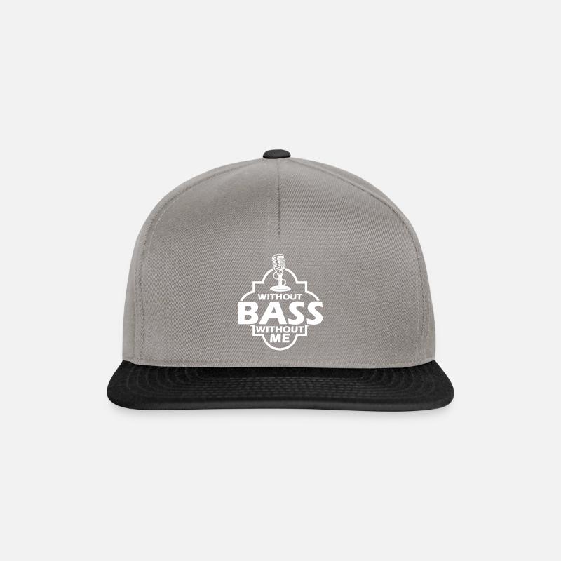 sans basse sans moi micro - Casquette snapback - gris graphite/noir