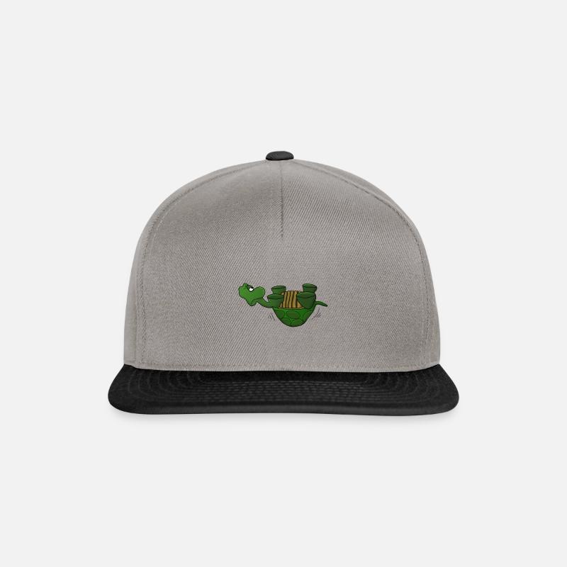 monday turtle - Snapback Cap - graphite/black