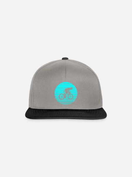 Rennradfahrer - Snapback Cap - Graphit/Schwarz