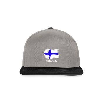 Finland Suomi flag - Snapback Cap - graphite/black - Front