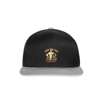 power - Snapback Cap - black/grey - Front